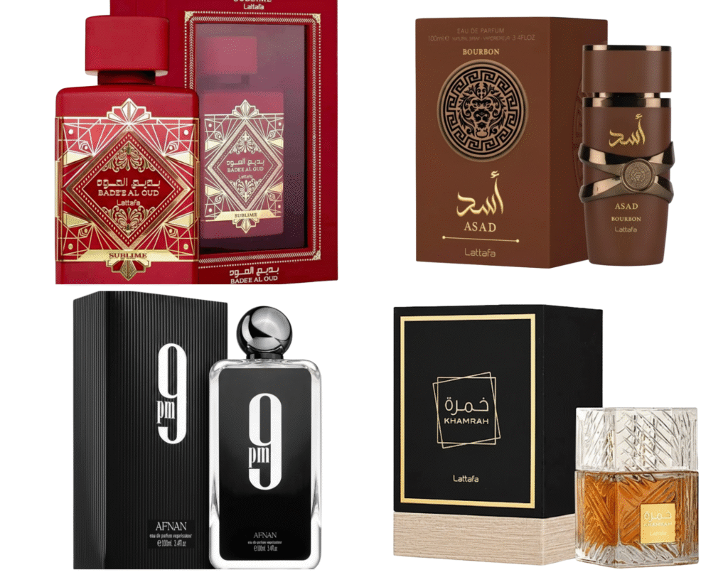 Perfumes hombres árabes Lattafa y Rasasi